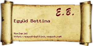 Együd Bettina névjegykártya